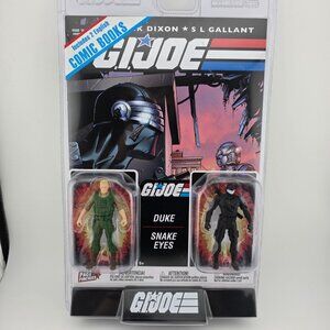 2024 Hasbro G.I. Joe Duke & Snake Eyes Action Figure with 2 English Comic Books